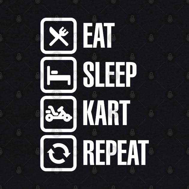 Eat sleep kart karting go-karts repeat by LaundryFactory